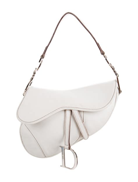 dior saddle bag silver